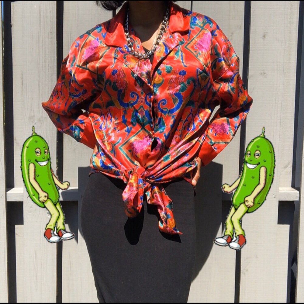 vintage victoria’s secret paisley night shirt